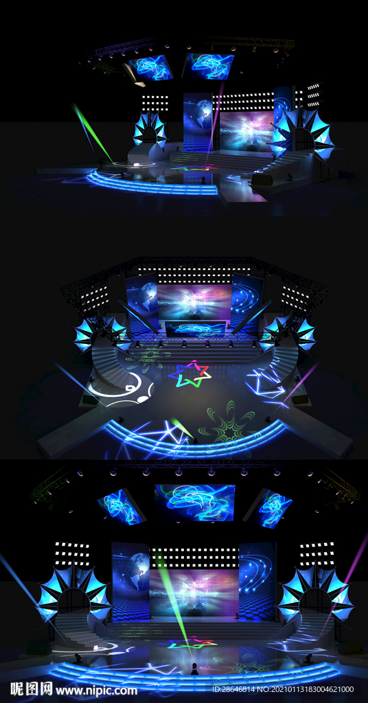 演唱会MAX模型 效果图