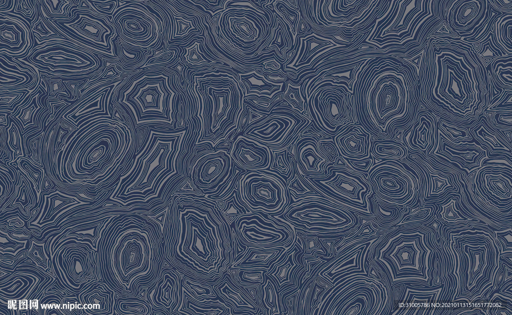 手绘几何线条轻奢背景墙