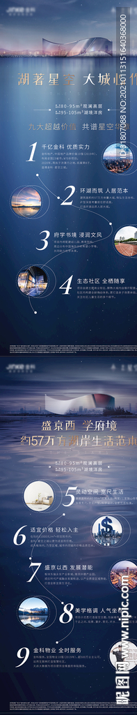 房地产湖居价值点展架易拉宝