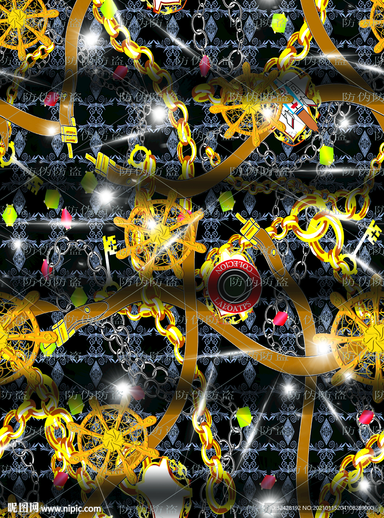 潮流男装印花 高清分层原图