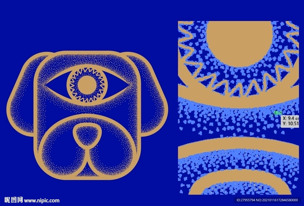 AI矢量十二生肖狗