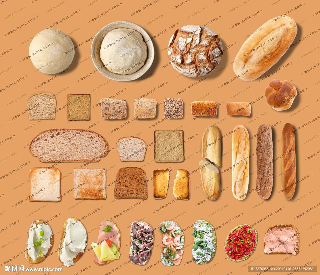 面包店西餐厅餐饮素材