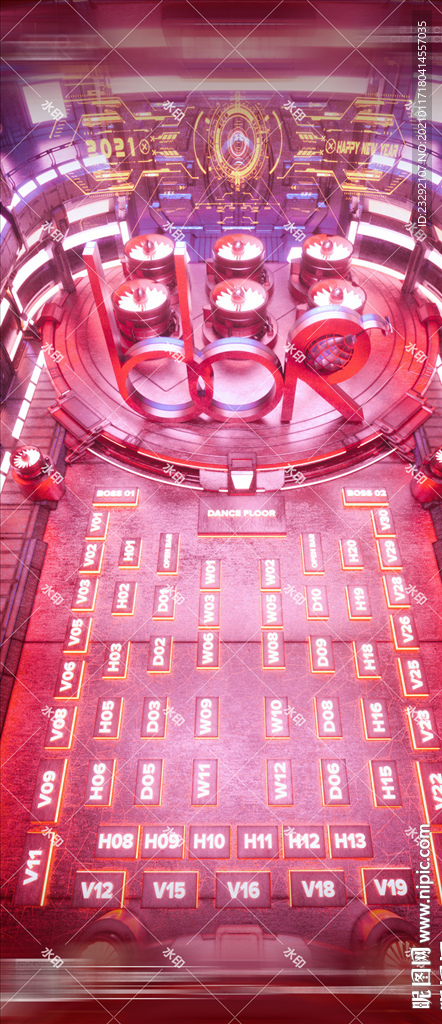 酒吧夜店新年春节2021座位图