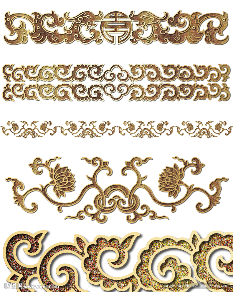 复古花纹边框图案纹路花纹