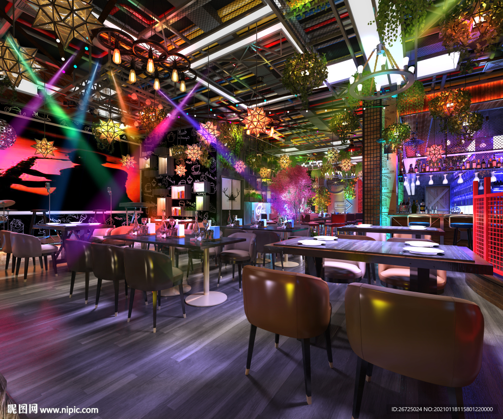 音乐餐厅设计案例效果图