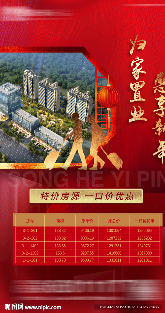 返乡置业红色特价房单图