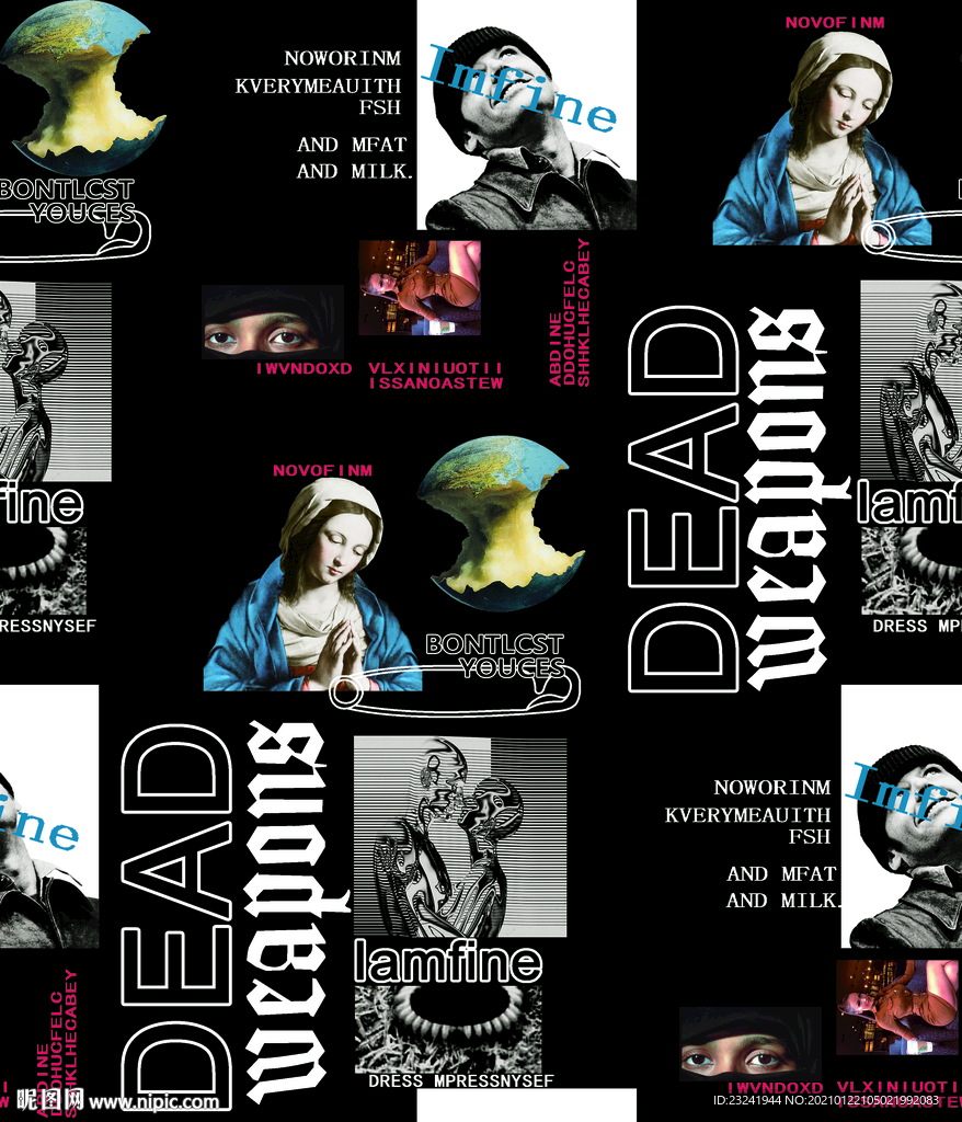 大牌男装图案欧洲风格