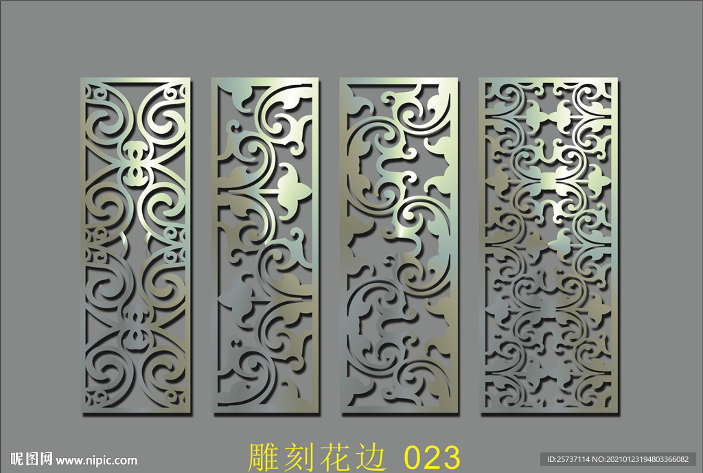 吊顶镂空 边框 雕刻 隔断