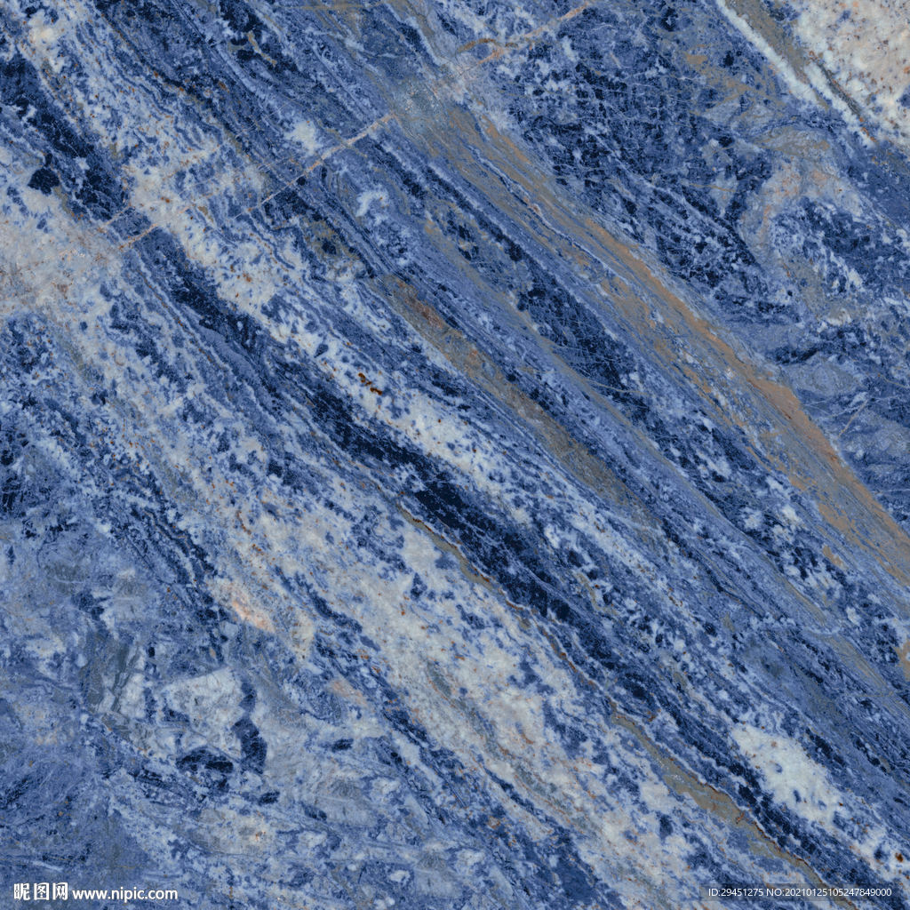 蓝色新石材 TIF合层 大理石