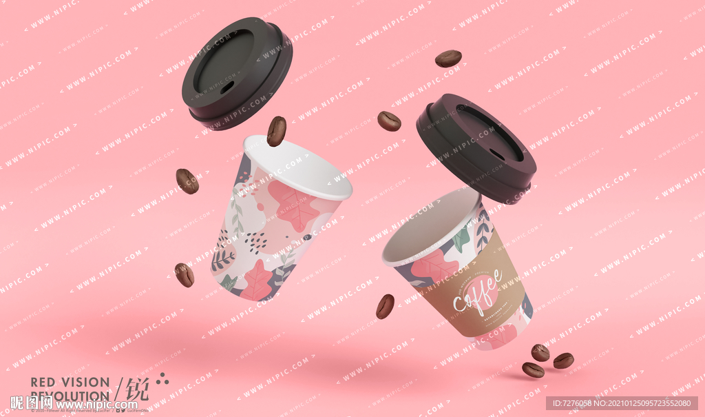 可换画面纸杯效果图样机