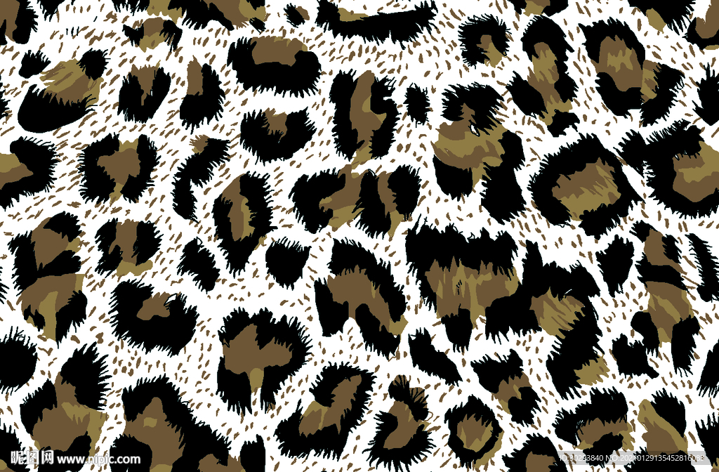 豹纹 小豹纹 数码印花