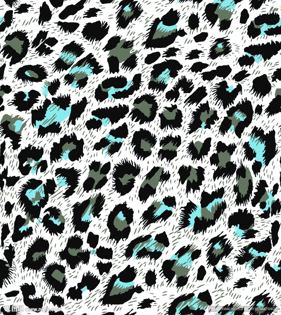 豹纹 小豹纹 数码印花 女装印