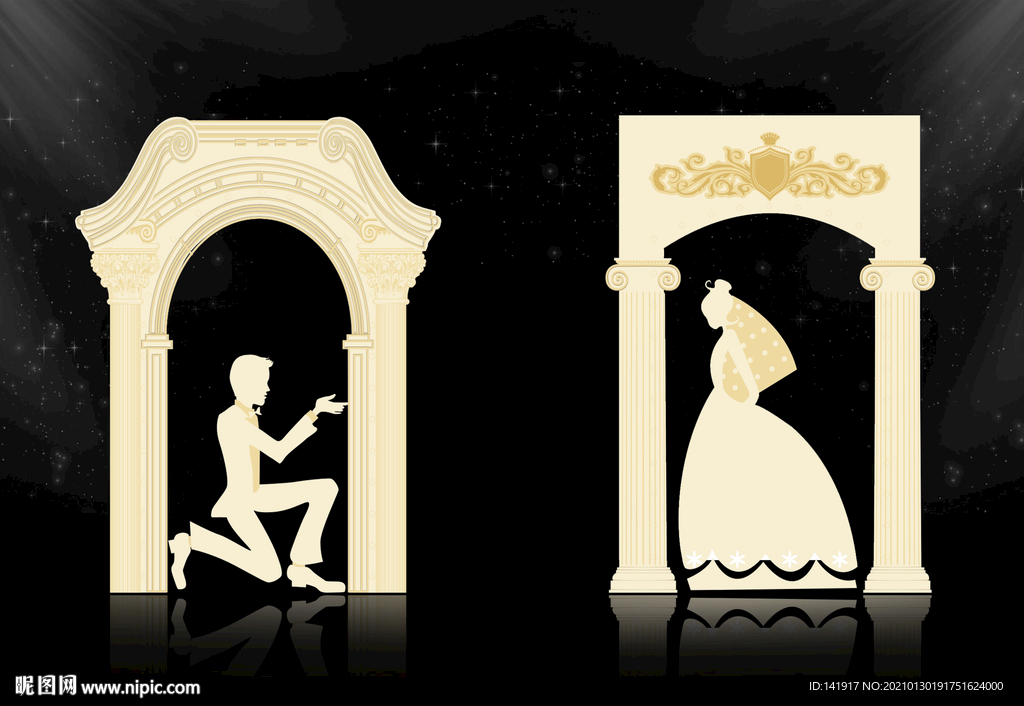 拱门  欧式婚礼背景