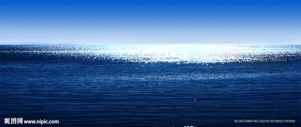 海平面 波光粼粼