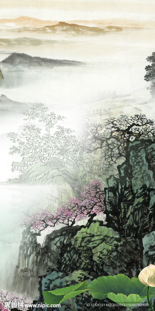 中式玄关新款画 TIF分层