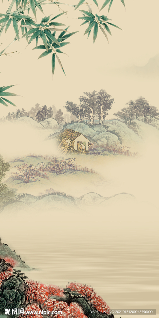 高清 高档玄关画 TIF分层