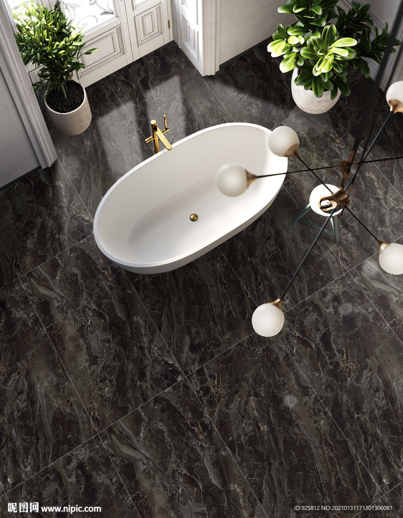 卫浴瓷砖铺贴空间 效果图