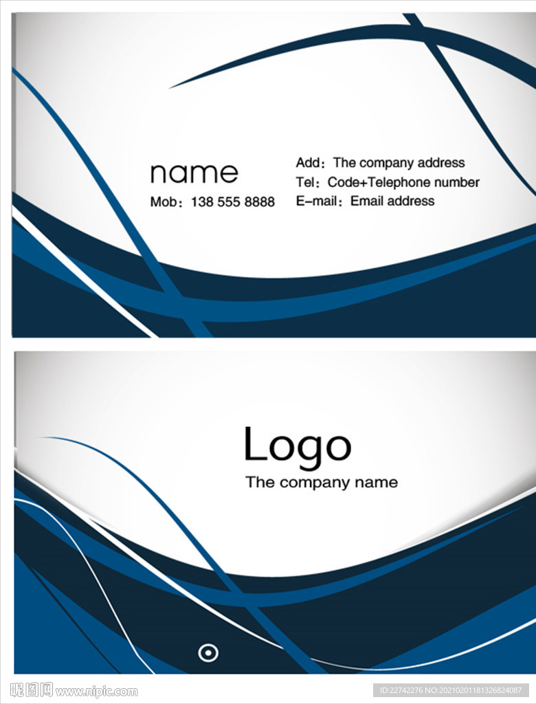 商务创意形状名片