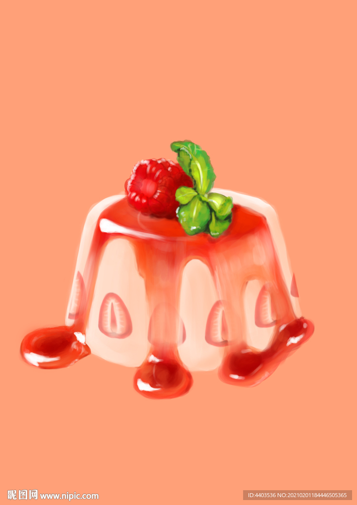 草莓布丁