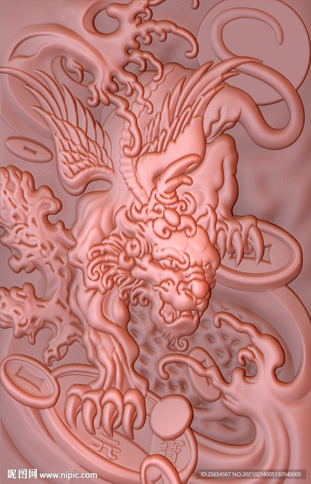 独角兽铜雕玄关