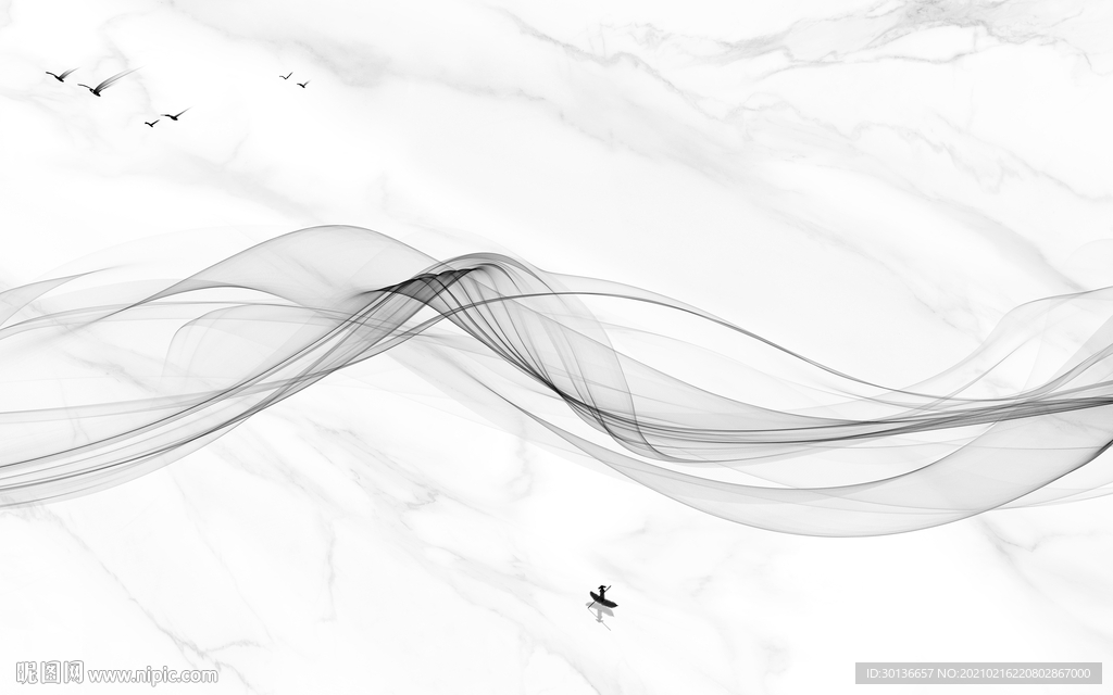 现代爵士白新装饰画 TIF分层