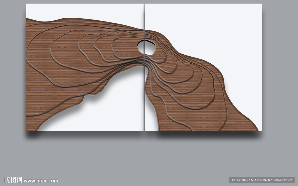 北欧装饰画 双联画