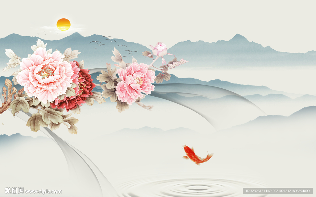 花鸟新品山水新画 TIF分层