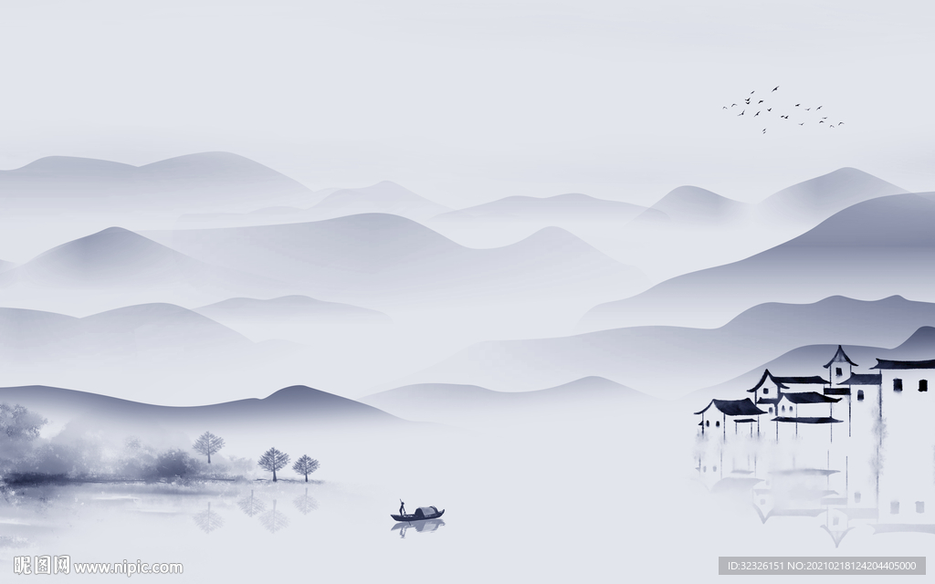 江南新品山水新画 TIF分层