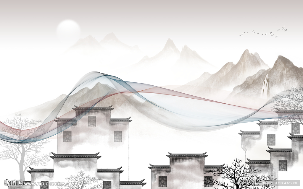 最新新款山水新画 TIF分层