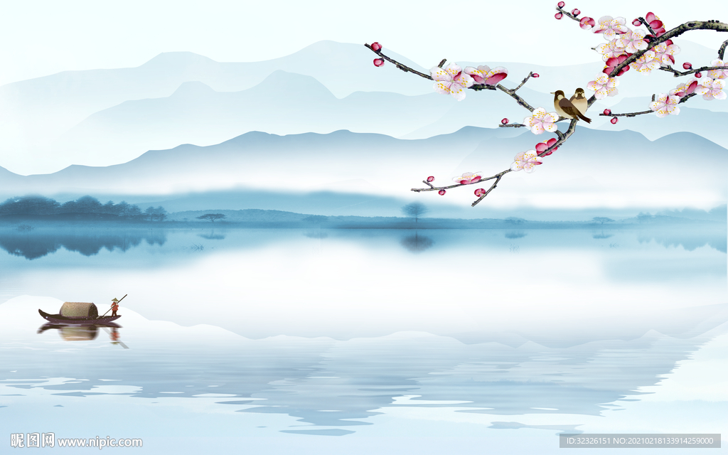 人气新款山水新画 TIF分层