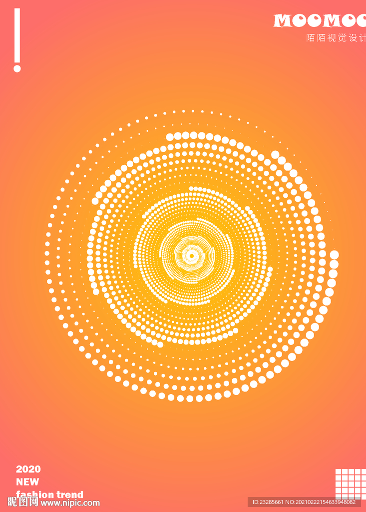 AI创意科技感简约图案海报