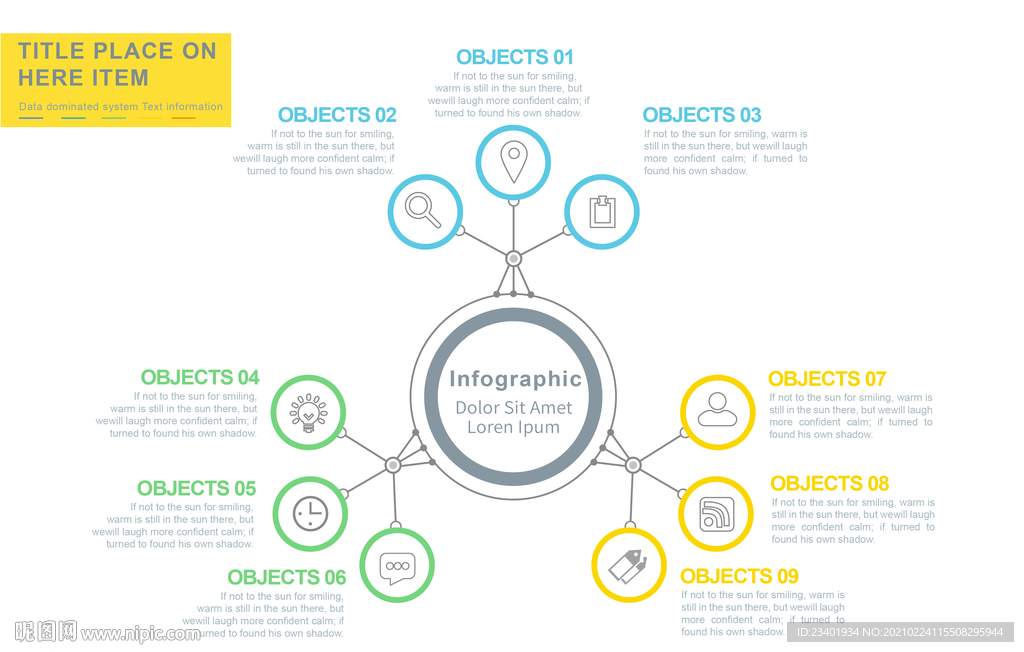 商务PPT思维导图脑图信息图表