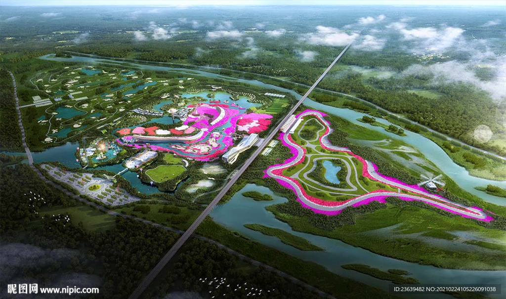 城市生态公园规划效果图