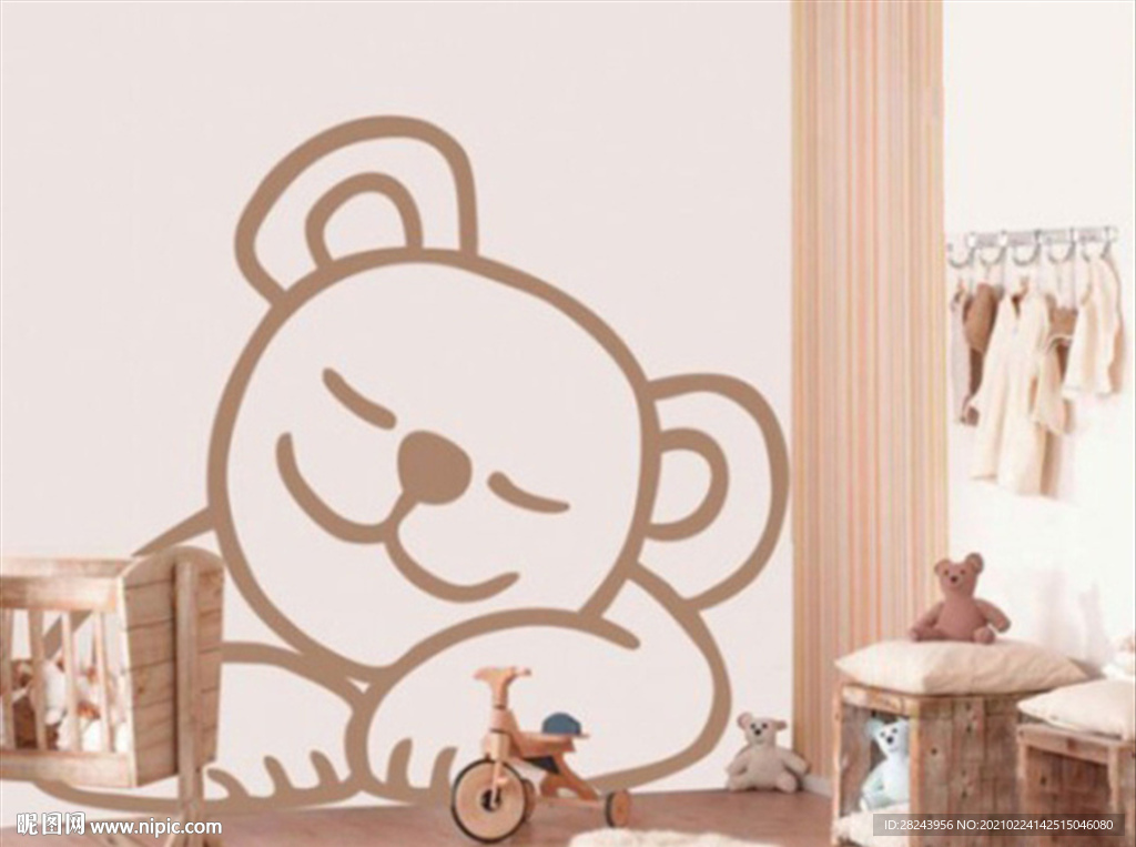 硅藻泥小熊 矢量图