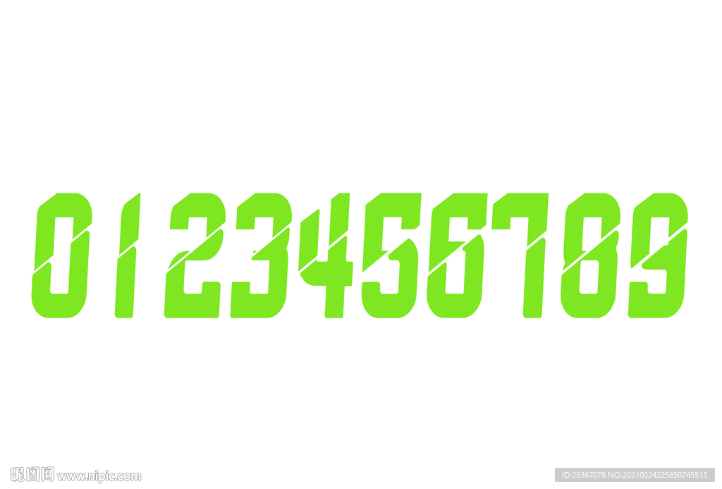 足球球衣印号号码数字矢量文件