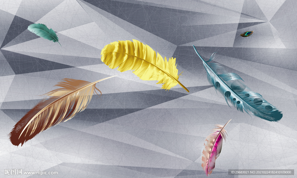 高档 爆款背景墙画 tif分层