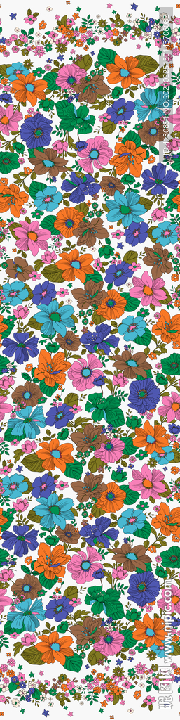 大牌 范思哲 数码印花 面料设