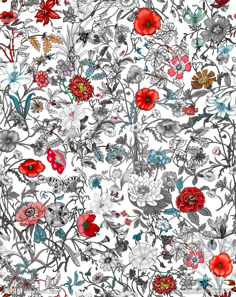 大牌 范思哲 数码印花 面料设