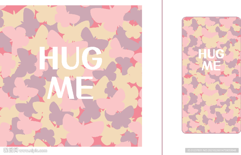 蝴蝶迷彩背景底纹