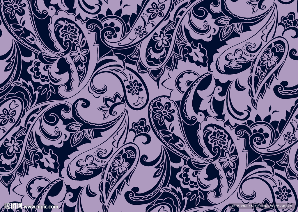 色块民族风腰果图案