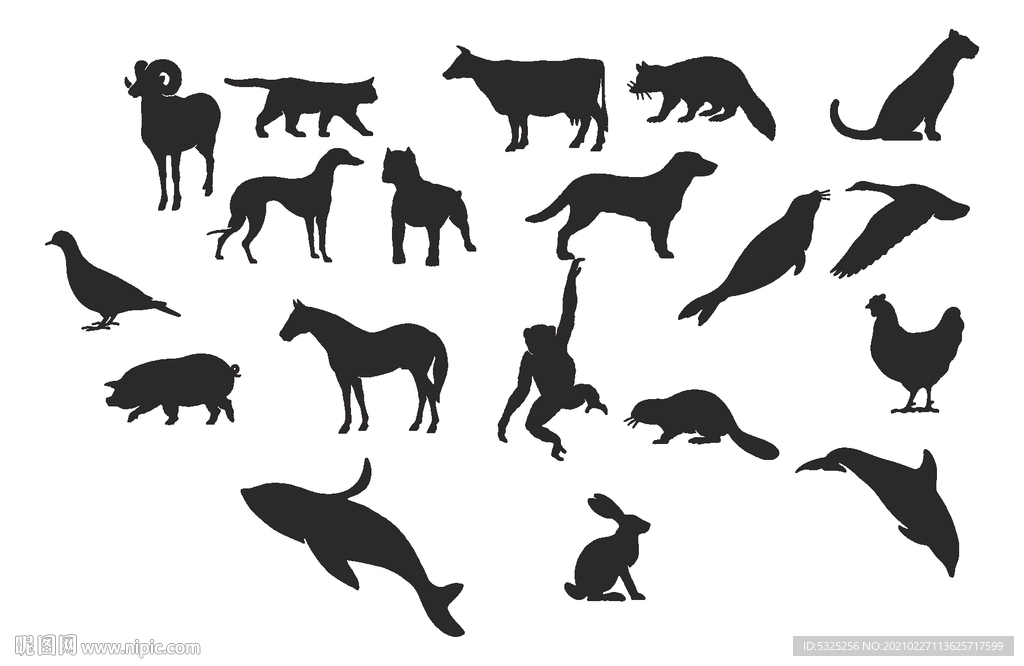 动物世界矢量图