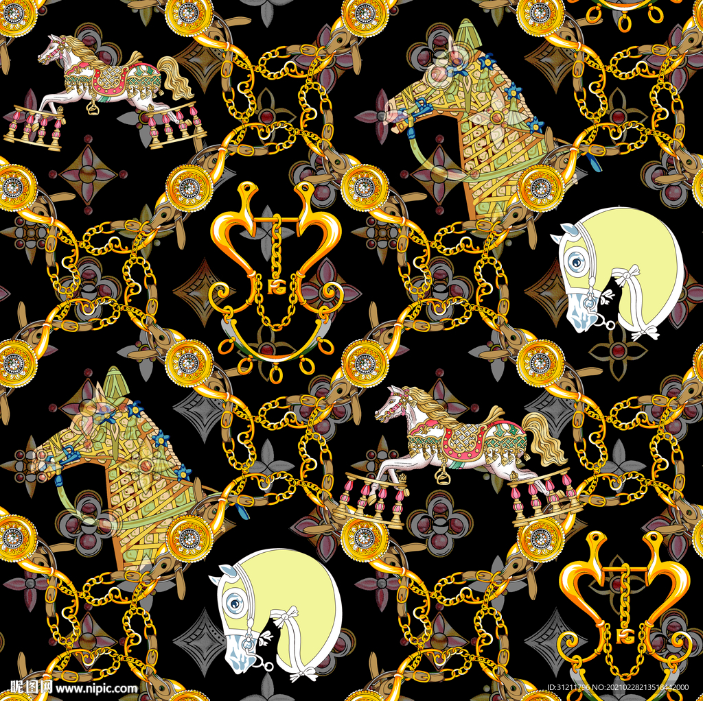 大牌 爱马仕 链条 方巾