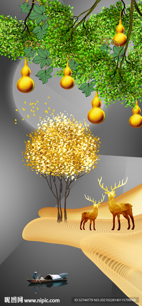 五福临门 金葫芦玄关