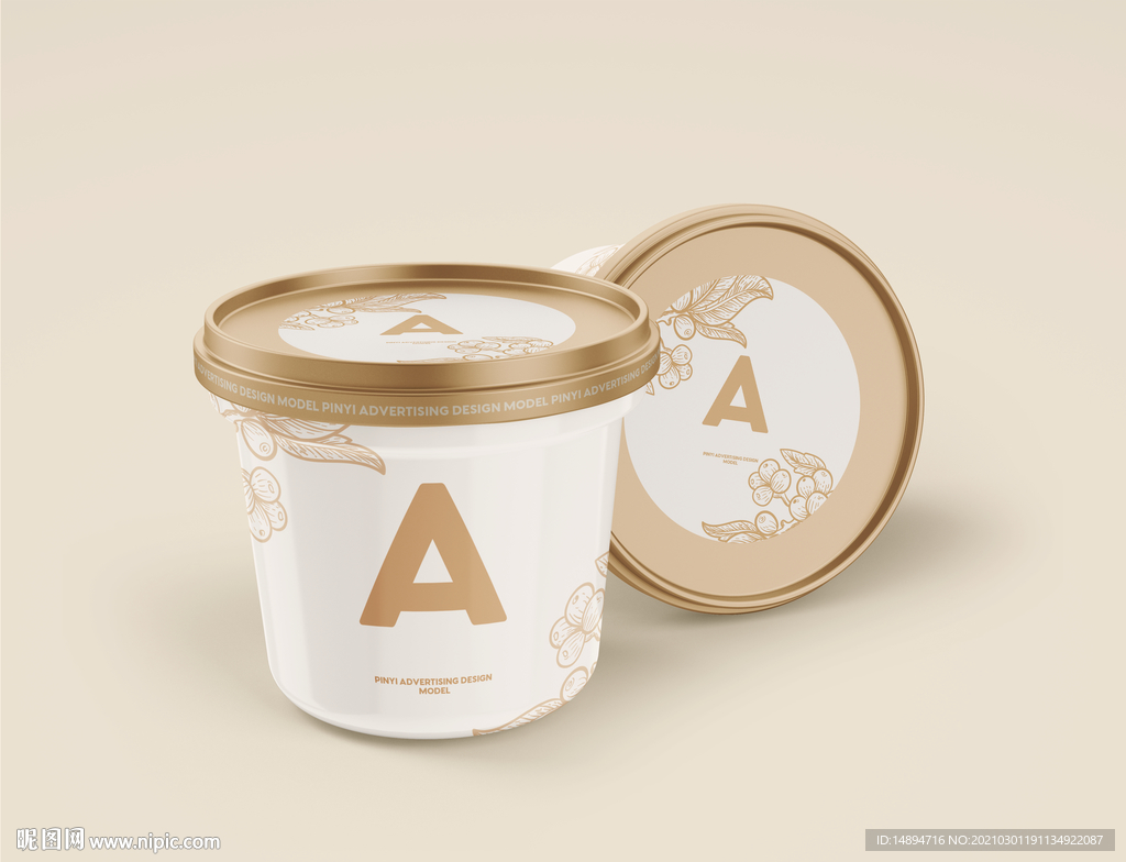 冰淇淋包装盒样机图片