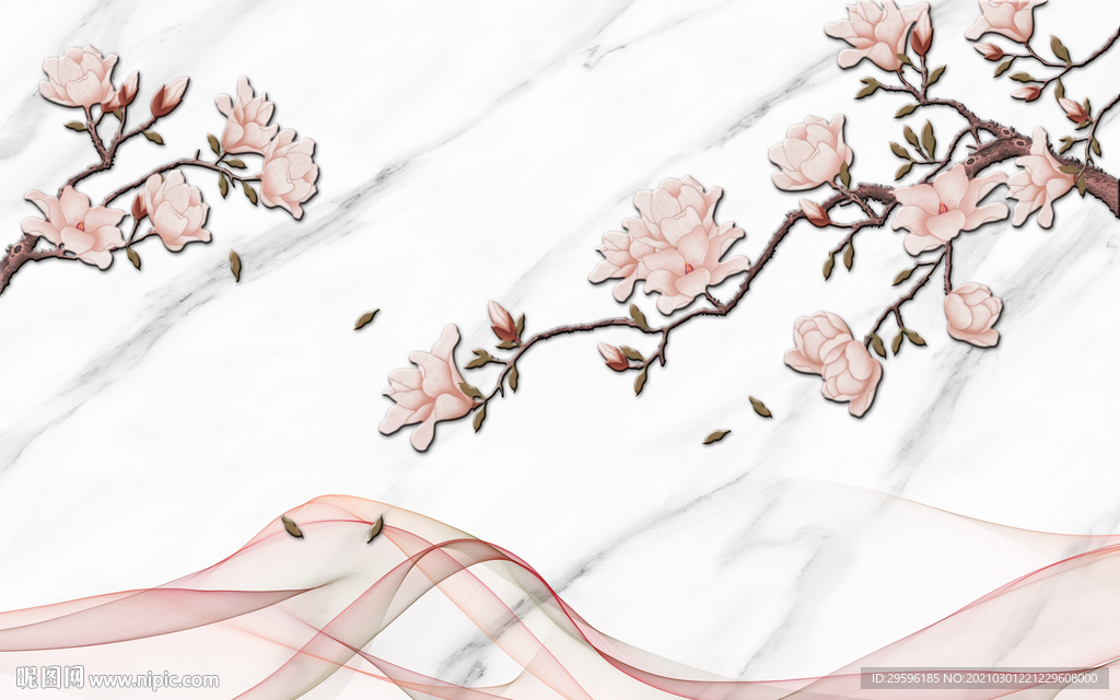 爵士白新高端背景画 tif分层