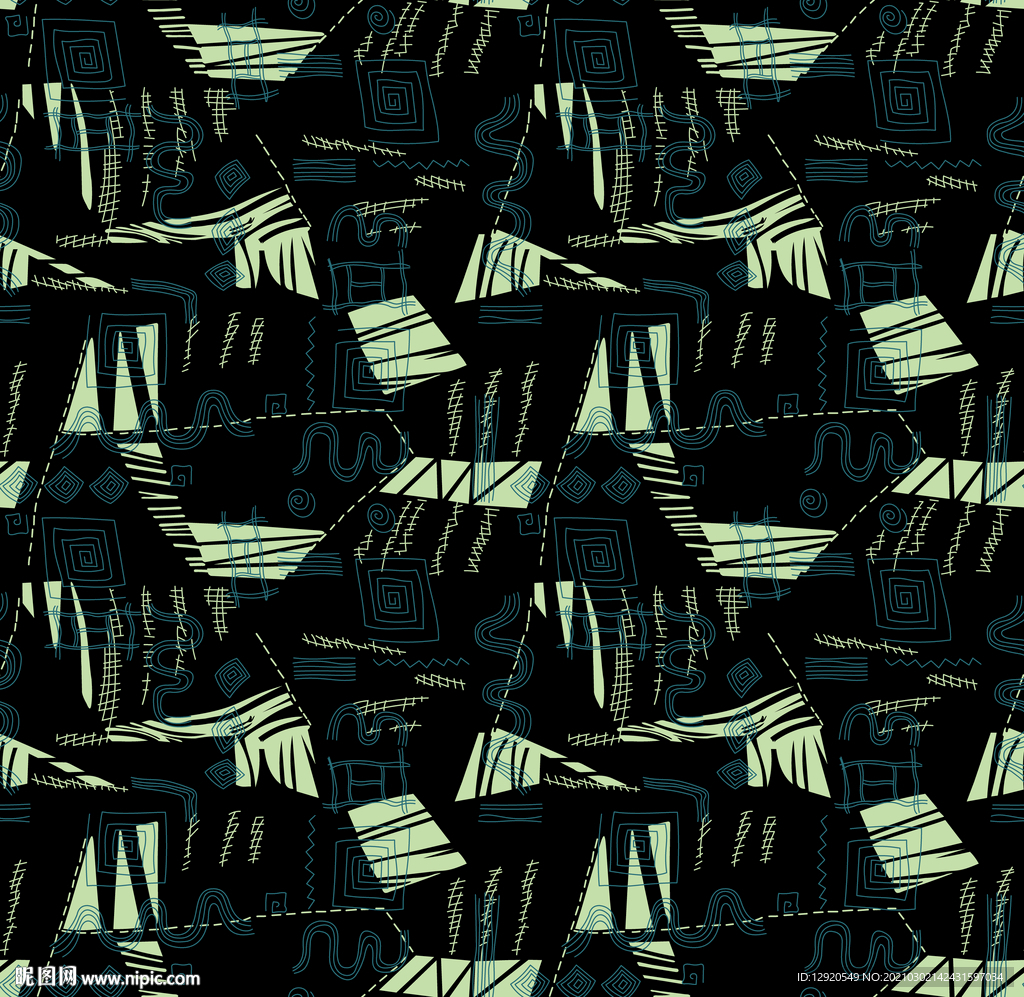 大牌男装精细线条图案