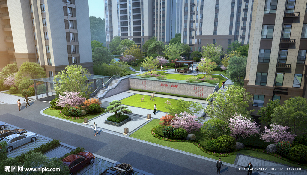 景观效果图建筑效果图小区效果图