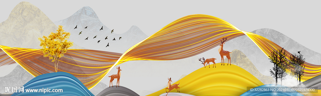 高清 新装饰床头画 TIF分层