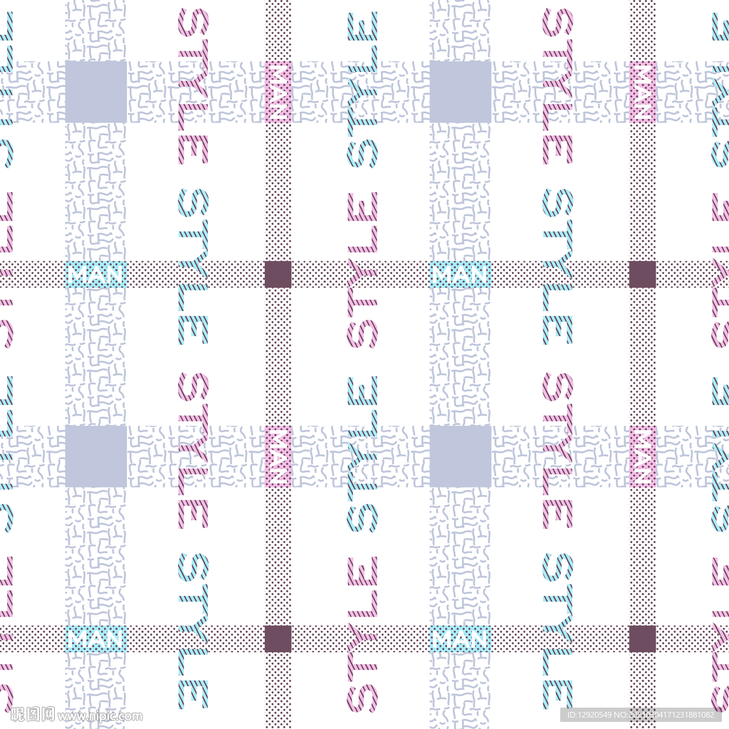 大牌字母组合格子