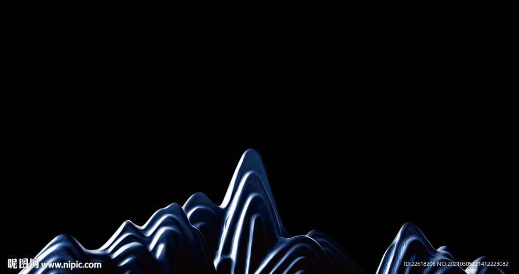 房地产中国风山脉素材